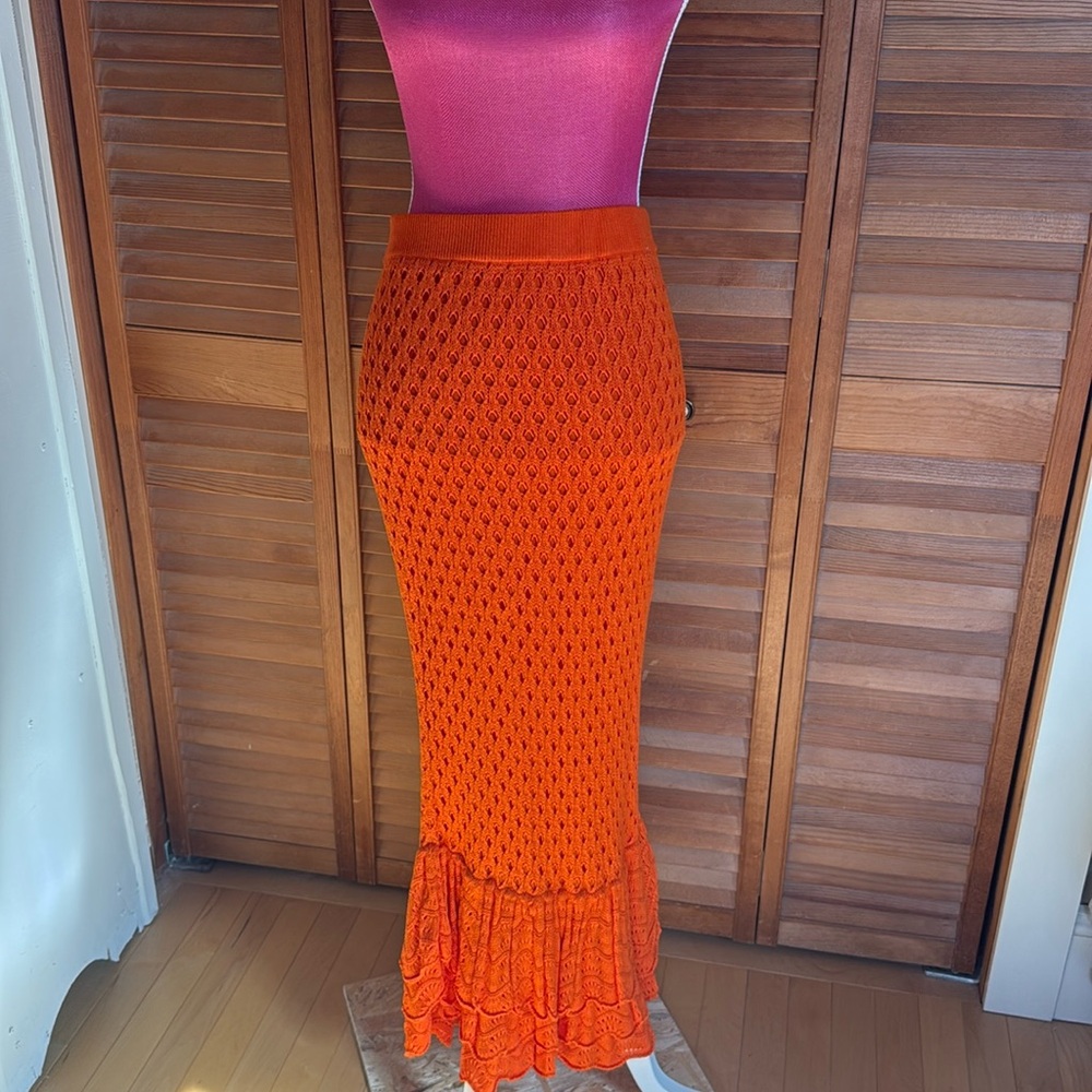 Beach Riot crocheted skirt size L NWT